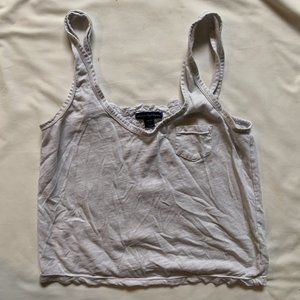WOMENS WHITE AMERICAN EAGLE TOP [EXTRA SMALL]